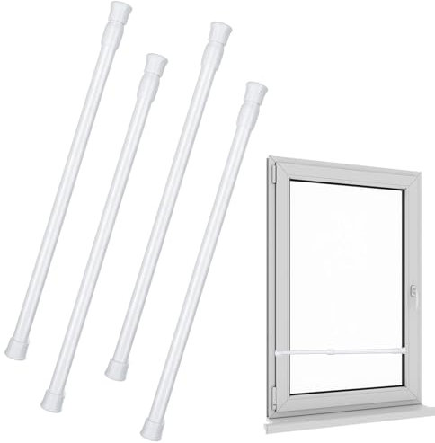 4 pièces Barre de sécurité pour fenêtre 40-70cm Barre de sécurité réglable pour porte coulissante Window Security Bar pour fenêtre à l'épreuve des enfants