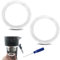 SWTYExt 2 Piezas Junta Silicona ID Ø47mm con Juego de Ganchos Compatible para Delonghi Piezas Repuesto Juntas EC680/EC685/EC695/EC820/EC850/EC860 Brew Group Brew Head Gasket