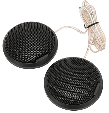 Tweeters Altavoces Audio para Automóvil, Tweeters Altavoces 20W 105dB Par de Parlantes Redondos Mini Domo para Automóvil Tweeter Tweeters para Automóvil Montaje Empotrado