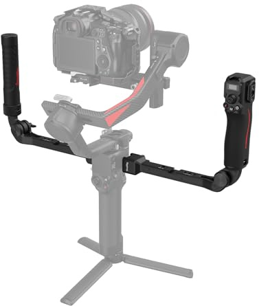 SMALLRIG Focus Control Dual Grip for DJI RS 2 / RS 3 Pro/RS 4 Pro Gimbal Stabilizer, Dual Handle with NATO Rail, Joystick Operation, Mode Switching, Centering/Locking, Max Load 17.6lb -4327