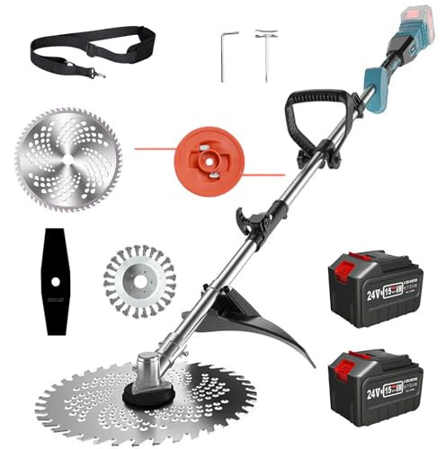 Cordless Strimmer for Makita Battery, Garden Strimmer with 2 batteries