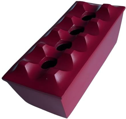 Cenicero para cigarros hecho de metal de aluminio/cenicero resistente al viento para puros a cigarrillos, diseño de 4 agujeros, resistente al viento, hecho a mano para uso en interiores y exteriores