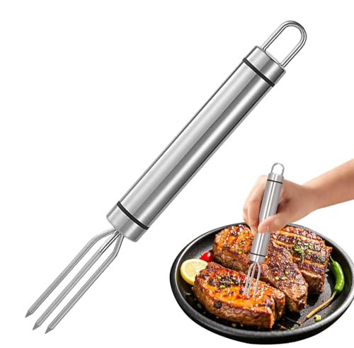 Porta pannocchie di mais, 18,8 x 2 cm, multifunzione | Porta pannocchie di mais riutilizzabile in acciaio inossidabile, utensile da cucina portatile con manico ergonomico per barbecue a carne