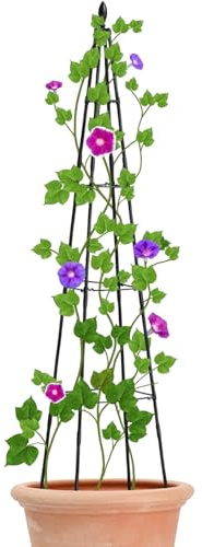 Spaljé för krukväxter – metallväxtstöd för klätterväxter, växtgaller för blommor, utomhus, rankram, inomhusväxter, murgröna, terrass, gräsmatta, trädgård