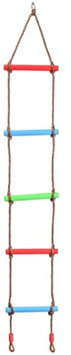 Jorzer Scala di Corda 1, 8 m robuste Corde in plastica e Nylon Giocattoli da Arrampicata Ideali per altalene all'aperto Giochi per parchi Giochi per Case sull'albero.