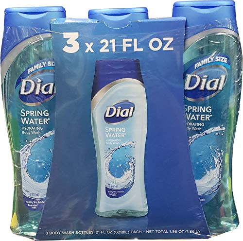 Dial Spring Water Hydrating Body Wash 3 X 21 Fl Oz (Net Wt 63 Floz),, 63 Fl Oz ()