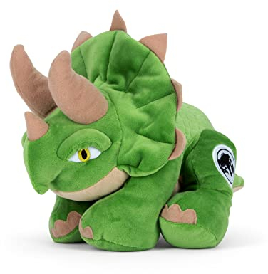 Schmidt Spiele 42761 Jurassic World, Triceratops, 25 cm Plüschfigur, STK