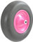 MATRIX Ersatzrad pannensicher Schubkarrenrad PU-Rad pink Stahlfelge 4x8