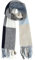 Miss Lulu Schal für Herren, kariert, Winter, warm, weich, Wolle, Schals mit Quaste, großes Schottenkaro, navy, L