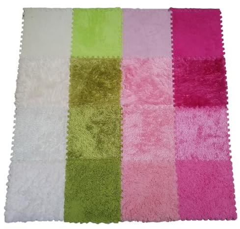 16 Pezzi Di Piastrelle Sensoriali, Piastrelle Per Pavimenti In Schiuma, Piastrelle Per Pavimenti Sensoriali A Puzzle Quadrato Da 12x12 Pollici, Tappeti Per La Stanza Sensoriale(Color:Style 1)