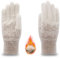 Long Keeper Guantes Invierno Mujer Hombre Guantes Termicos de Punto Guantes Elástico Guantes Cálidos de Invierno Frio Guantes Forro Polar para Conducir Correr (Caqui)