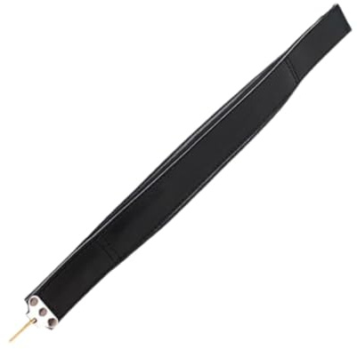 Luwecf Accordion Bass Left Hand Strap PU Leather Sturdy Easy Installation Professional Thickened Bass Strap Replacement for Bass, 55cm