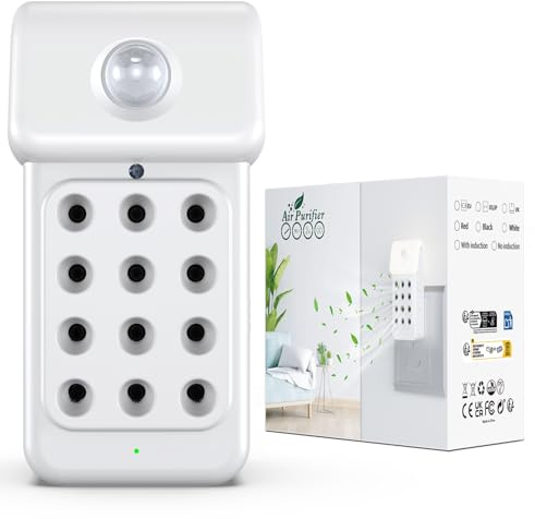 Jostart Purificateur D'air Pour Personnes, Purificateur D'air Ioniseur Avec Capteur de Lumière Pour Chambres Fumeurs, Cuisines, Salles de Bains, Pièces Avec Animaux Domestiques