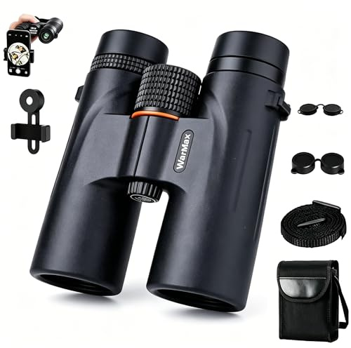WarMax 12x42 HD Binoculars, ED Extra Low Dispersion Glass, BAK-4 Prism
