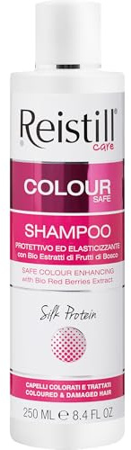 Reistill Shampoo per Capelli Colorati, Protettivo, Elasticizzante, Idratante, Colore Duraturo, con Estratti di frutti di Bosco Bio 250 ml