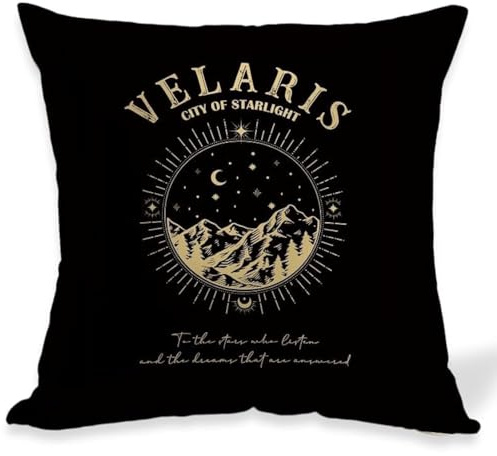 OUZ Fourth Wing Merch, Basgiath War College Double Sided Throw Pillow Cover, Dragon Inspired Gift Birthday Graduation Home Decor 18x18 Inches (Black 04)