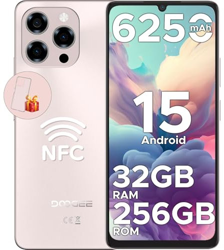 DOOGEE Note 58 Pro Android 15 Smartphone Ohne Vertrag 32GB+256GB Octa Core 6.75 HD+ 90Hz Handy Ohne Vertrag 6250mAh Handy Günstig 16MP+8MP Simlockfreie Handys Dual SIM 4G/ GPS/NFC/Fingerabdruck