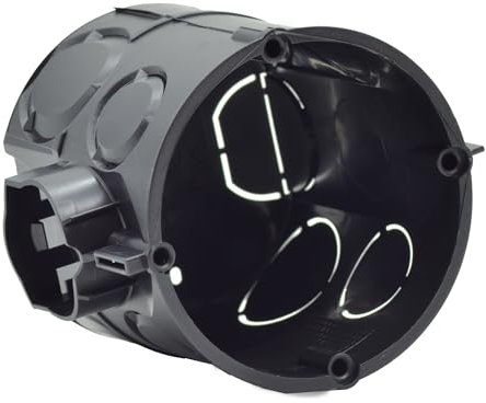 O4L Lot de 10 boîtes d'interrupteur, encastrées, diamètre : 60 mm, avec douille M25, profondeur : 62 mm