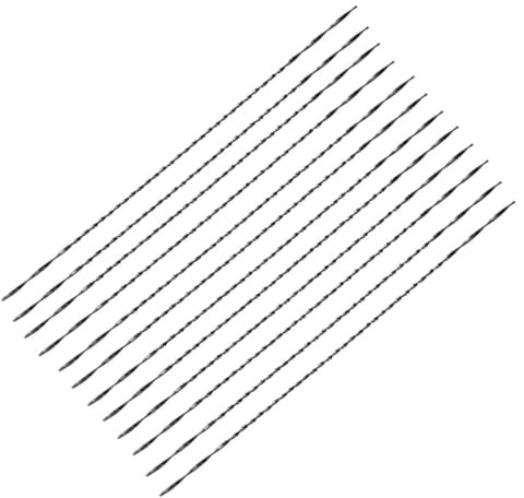 Ciieeo Lot de 12 Lames Hélicoïdales à Chantourner en Acier 45 Solide pour Bricolage, Accessoires de Sciage pour Bois et Métal, Coupe Fine Usage Manuel et Électrique Kit Complet Polyvalent