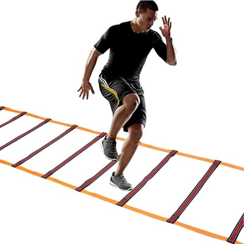 di esercizio,Attrezzatura per scale di agilità per allenamento,Attrezzatura di allenamento di coordinamento | per calcio pallacanestro Baseball Fitness Atletica Tennis combattimento e