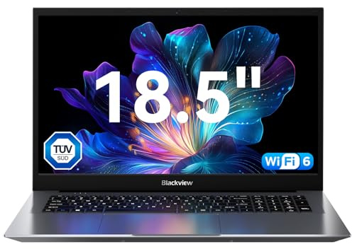 Blackview 18.5 FHD Laptop, N150 Processor up to 3.6GHz, 16GB RAM Laptop with 512GB SSD, Full HD Display Laptops, Support WiFi 6, BT5.2, 3*USB3.2, Dual Speakers, 8000mAh Long-Lasting Battery