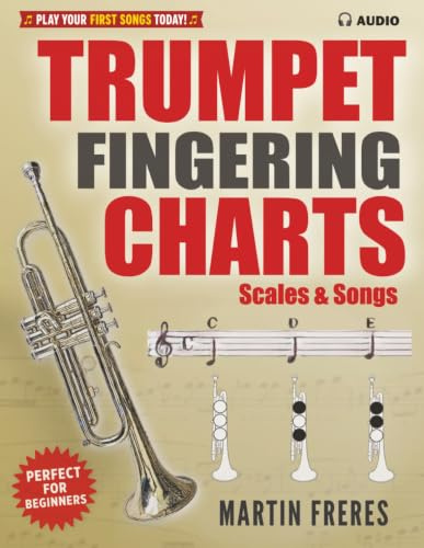 Trumpet Fingering Charts, Scales & Songs: A Complete Beginner’s Reference for Trumpet