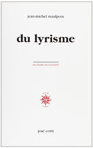 Du lyrisme (livre non massicoté)