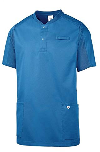 BP 1739-435-116-3XL Unisex Comfort-Tunika, 1/2 Ärmel, Piqué-Einsätze und Arm-Lift-System, 180,00 g/m² Stoffmischung, azurblau, 3XL