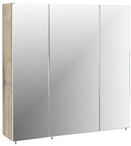 Schildmeyer Trient Spiegelschrank, Holzdekor, wildeiche Dekor, 71 x 70 x 16 cm