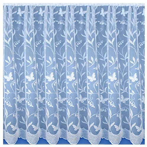 Tyrone Textiles Ltd Hawaii All Over Butterfly Net Curtain (Drop: 36 (91cm) x Width: 2m (200cm))
