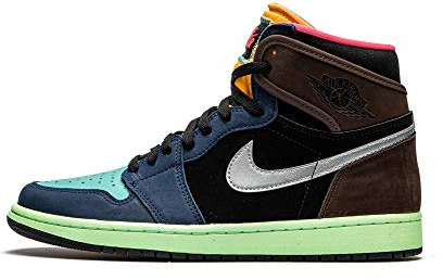 Nike Air Jordan 1 Retro High OG Herren-Sneaker, Barock Brown/Black/Laser Orange, 42 EU