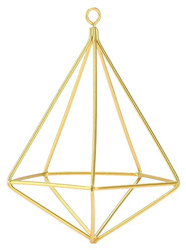 RESOYE Hängender Pflanzgefäß, 4 Stück Goldene Metall Pflanzenhänger Töpfe Geometrische Blumentopf Pflanzenhalter Wand Dekorativer Behälter für Pflanzen Blume