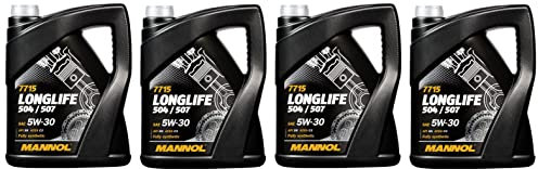MANNOL Longlife 504/507 5W30 C3 Fully Synthetic Engine Oil, 20 Litres