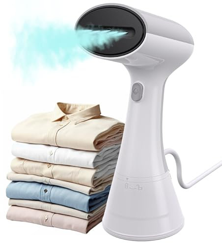 Steamer Dampfglätter Reise 30g/min Konstante Dampfleistung 20S Aufwärmzeit Dampfbürste Faltenentferner Hemdenbügler, für Reisen, Büro, Zuhause