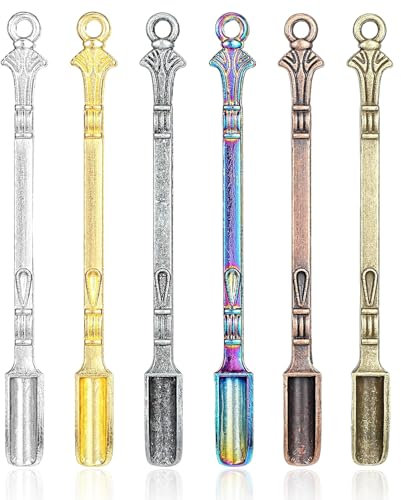 MAEXUS Mini cucchiaio, 6 colori, piccolo cucchiaio in lega, mini cucchiai in metallo, cucchiaio portatile kiwi, cucchiaio pompelmo, cucchiaio in polvere per spezie