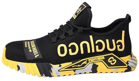 Salute farma Scarpe Antinfortunistiche Uomo (48,Giallo)