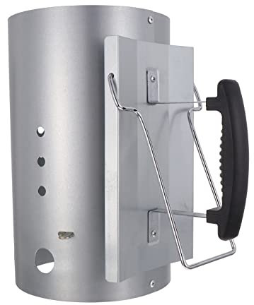 iplusmile Accendifuoco per Barbecue in Acciaio Zincato Impugnatura in Nylon, Accenditore Rapido per Stufa a Carbone per Grigliate All'aperto, Barbecue in Giardino e Campeggio