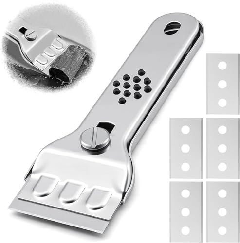 Oven Cleaning Kit with 5 Replacement Attachments, Multi Surface Cleaning Tool Set for Oven Glass, Hob and Kitchen Cleaning