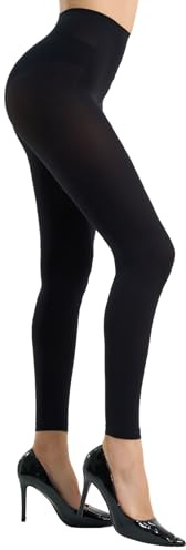 Yilanmy Footless Tights for Women Dance Ballet Tights 80 Denier | Opaque Matte Finish, Ideal for Ballet, Jazz, Black, Light Suntan