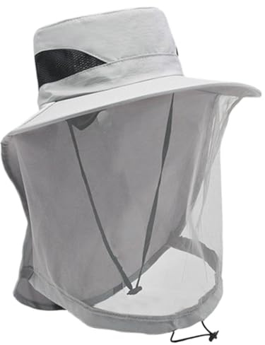 Générique Anti-UV-hatt, huvudbonad med anti-nät ansiktsskydd halsvärmare | utomhushatt med nät | för dagliga resor, promenader, fiske, vandring, camping, strand, sommarsemester
