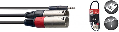 Stagg Mini-Klinke/XLR (m/m), 1m Kabel, Audiokabel, Indoor, 3-polig, XLR, Audioübertragung