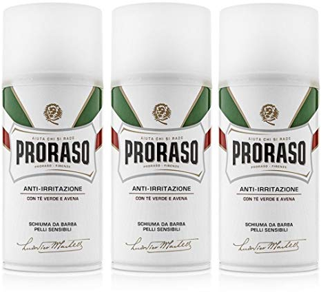 Proraso Schiuma da barba bianca, 300 ml, confezione da 3
