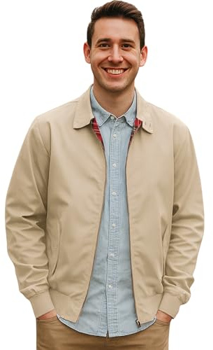Urban Road Vintage Harrington Jacket - T_UR Harrington Jkt BGE S