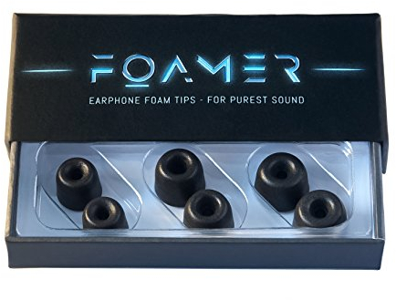 FOAMER CLT (S/M/L 3) • 3 Paar Noise Cancelling Schaum Ohrpolster für Libratone Track Air+ True Wireless In-Ear Kopfhörer • Ersatz für Silikon Ohrstöpsel • Extra Bass & Klarer Klang