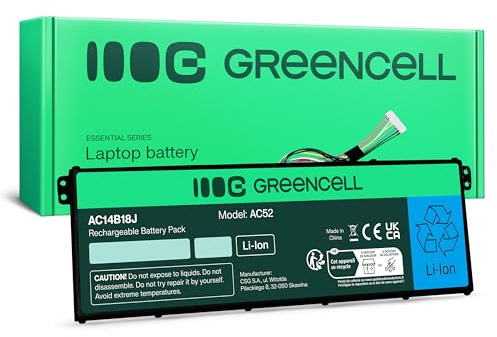Greencell AC14B13J AC14B18J Batterie pour Acer Aspire ES1-111M ES1-131 ES1-521 ES1-522 ES1-531 ES1-533 ES1-571 ES1-731 ES1-731G, Chromebook 11 CB3-111 13 CB5-311, Extensa 2519