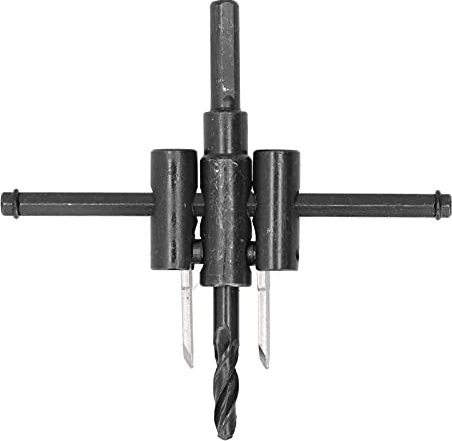 Fresa per fori circolari regolabile, sega per trapano per legno generale senza sbavature Precisa per aperture di pannelli in plastica per la lavorazione del legno per trapani a mano(30-120 mm)