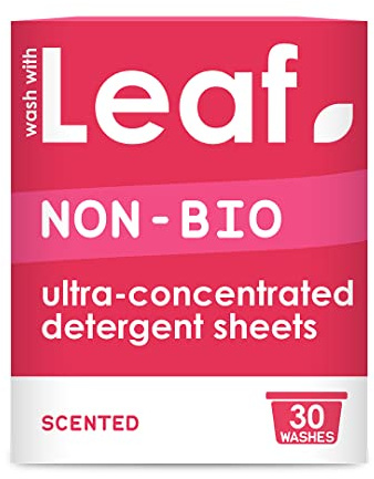Leaf Laundry Sheets x30 Ultra Concentrated Non-Bio Washing Sheets - Laundry Detergent, Swaps Washing Liquid, Washing Powder, Washing Capsules – Travel Wash