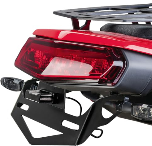 Support de Plaque D'immatriculation Moto Compatible avec Tenere700 2019 2020 2021 2022 2023 2024 XTZ700 XTZ 700 T7 T700 avec Arrière LED Tidy Fender Eliminator