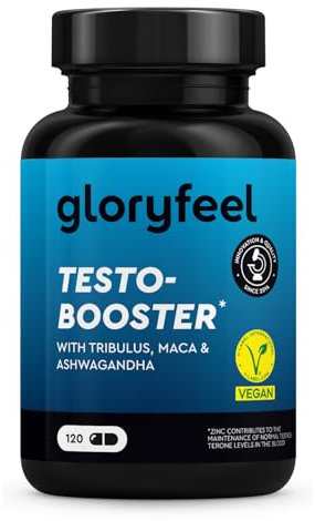 Testosterona Hombre - 50.000mg* de Maca + 6.250mg* de Tribulus Terrestris - Con Ashwagandha, Fenogreco, Ginseng, Citrulina y más - Potenciador de Testosterona Extra Alta Dosis - 120 Cápsulas