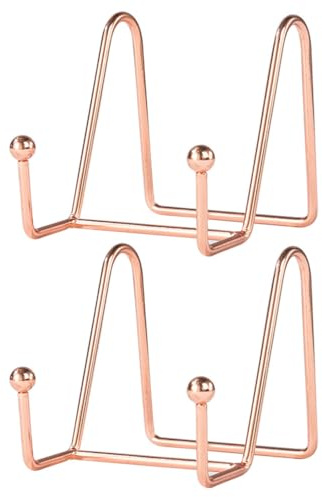 Gadpiparty Lot de 2 supports de téléphone métalliques en métal Porte-nom de table Support de table créatif Porte-mémo Espace pour notes et cartes postales